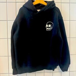 Zara glow-in-the dark skull hoodie, VGUC, size 9